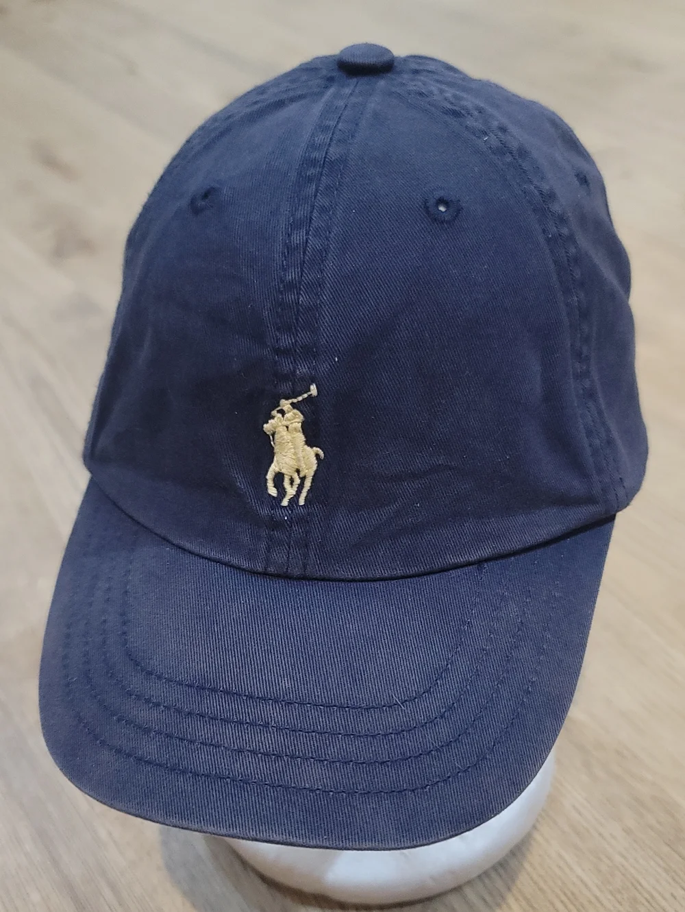 Polo by Ralph Lauren Navy Baseball Cap with Gold Pony Kids 4-7
